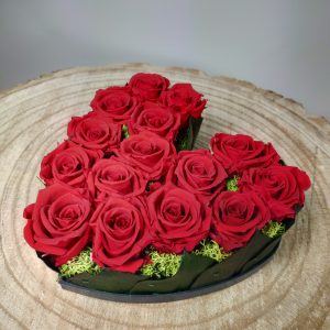 VegetalTrend Coeur Rose Rouge 2