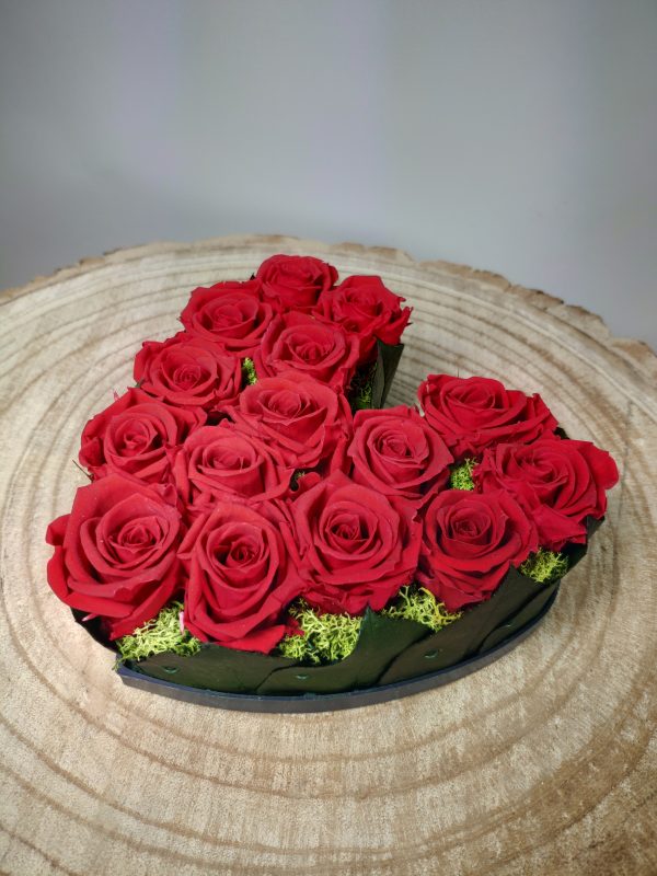 VegetalTrend Coeur Rose Rouge 2